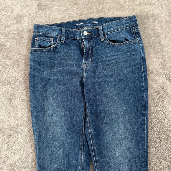 Old Navy Wow Boyfriend Mid Rise Jeans Women's size 27 4 Non-Distressed - Picture 2 of 8